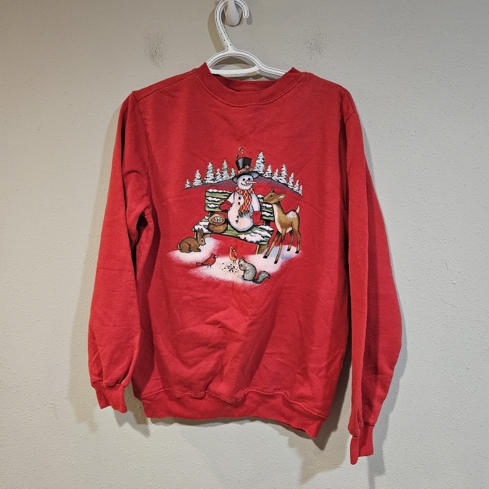 Vintage Blair Snowman Crew Neck Sweatshirt